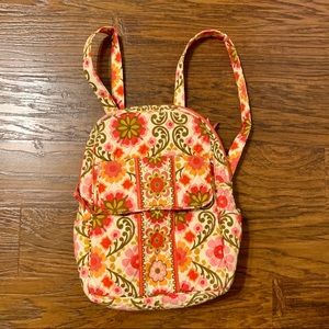 Verá Bradley Mini Backpack in Folkloric Print EUC